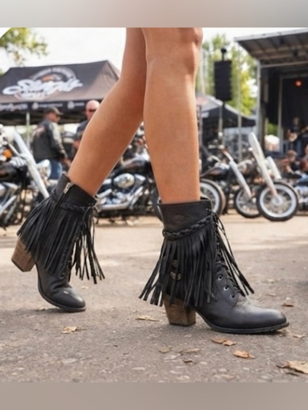 HARLEY DAVIDSON WOMEN'S RETTA MOTO
BOOTS - ROUND TOE NWT Size 10